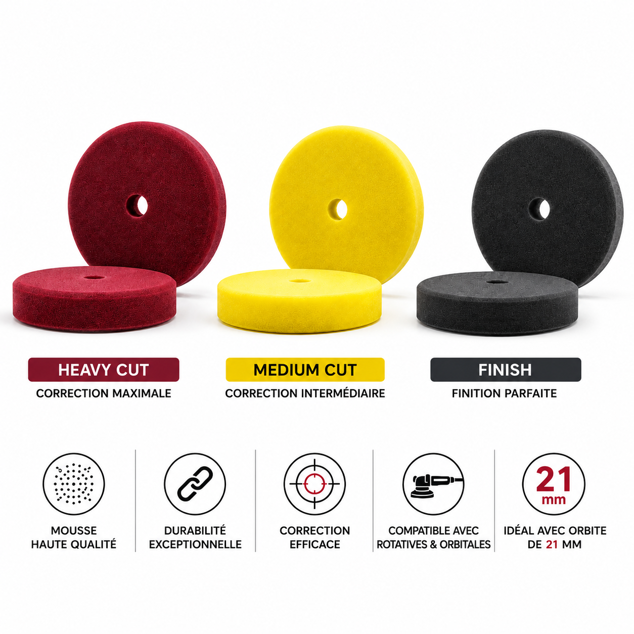 Pad de polissage professionnel 21 mm - FULL CAR X