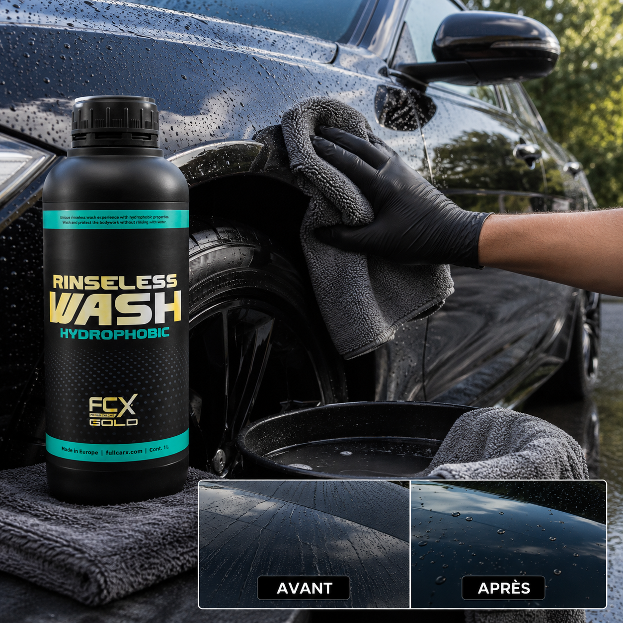 GOLD Shampooing lavage sans rinçage hydrophobe - FULL CAR X