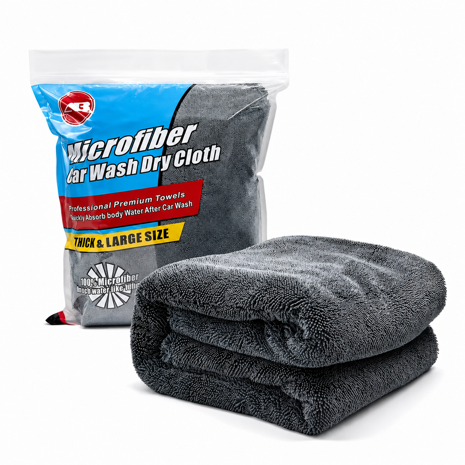 Serviette Microfibre 1300 GSM Ultra Absorbante 40x40cm – Séchage Auto Sans Traces