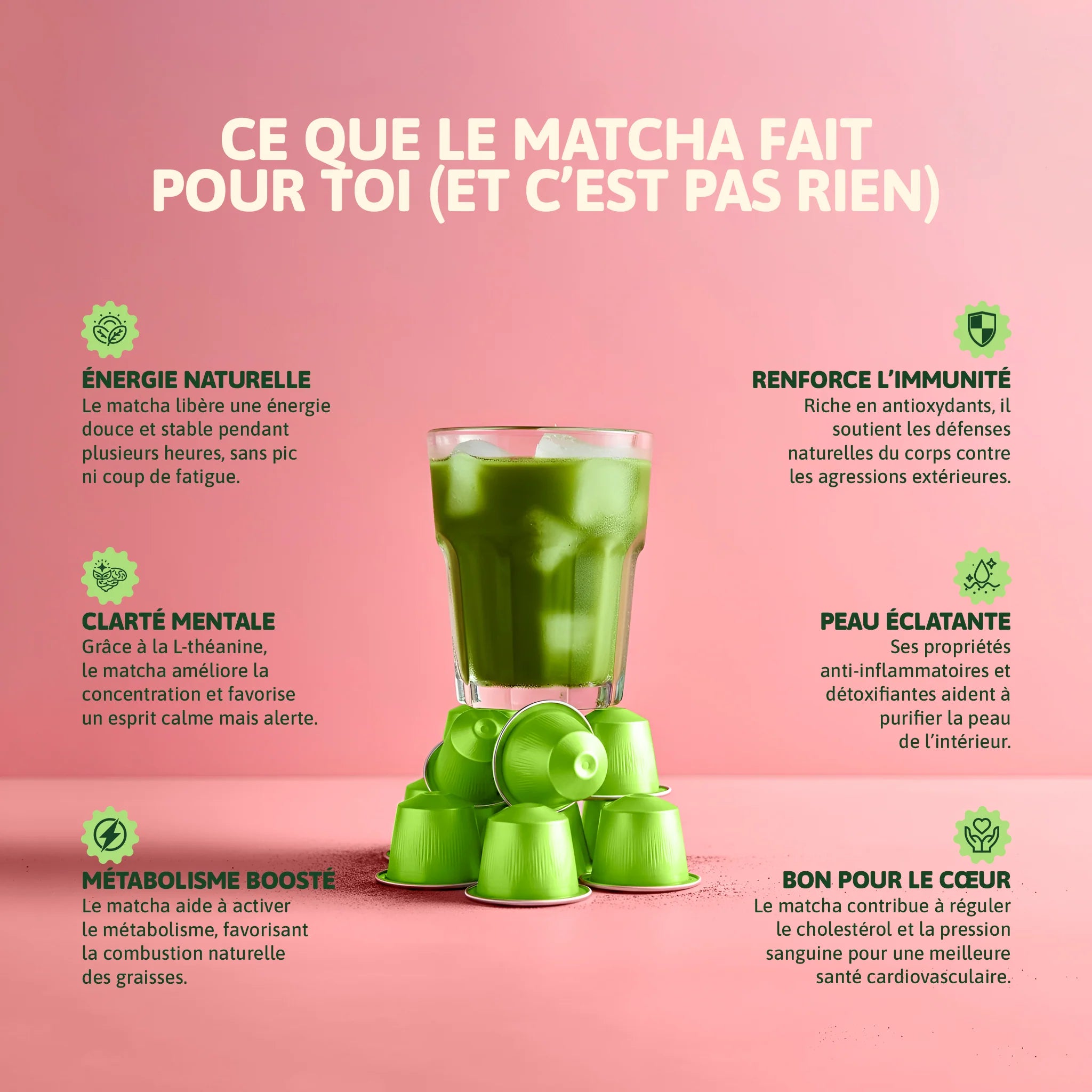 BOBO MATCHA – Capsules Matcha Cérémonie compatibles Nespresso®