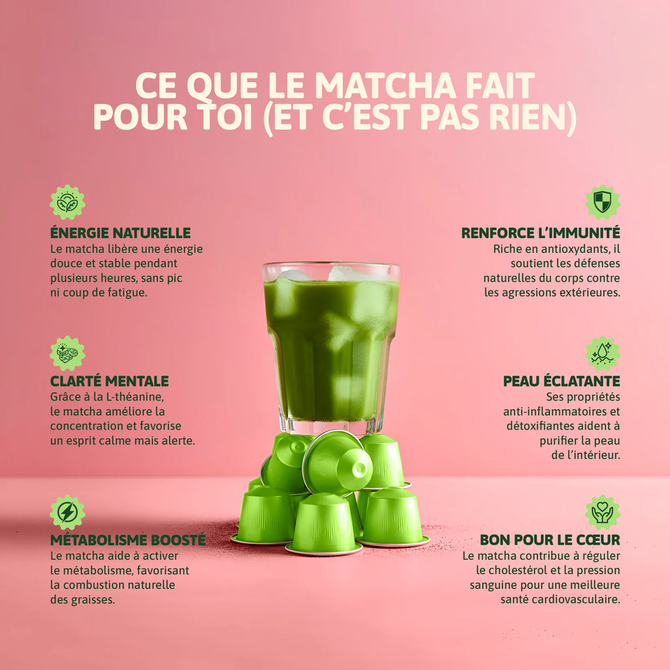 BOBO MATCHA – Capsules Matcha Cérémonie compatibles Nespresso®