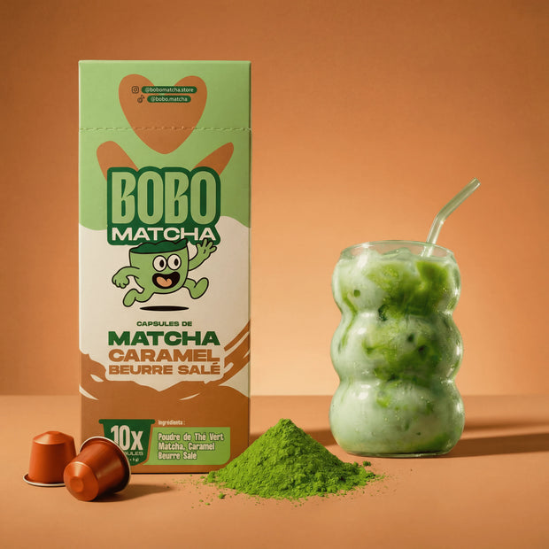 BOBO MATCHA – Capsules Matcha Cérémonie compatibles Nespresso®