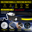 Lampe Frontale LED Rechargeable – Capteur de Mouvement