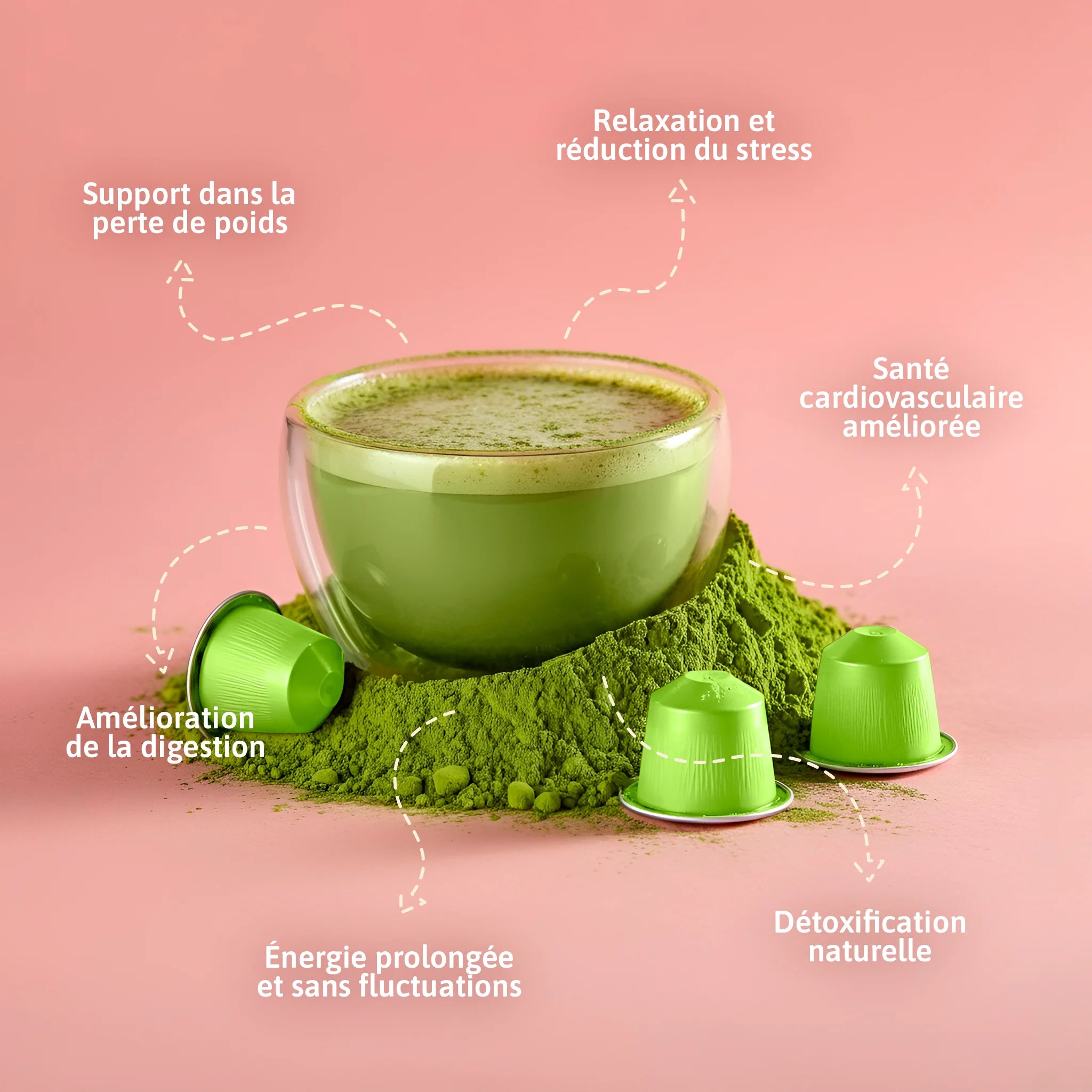 BOBO MATCHA – Capsules Matcha Cérémonie compatibles Nespresso®