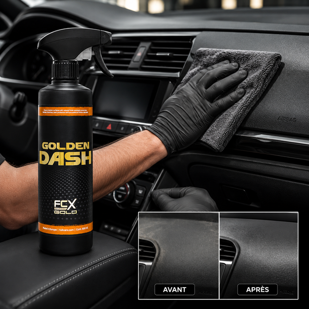 GOLD Nettoyant pour tableaux de bord et conditionneur naturel - FULL CAR X