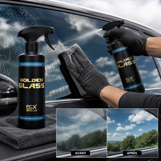 GOLD Nettoyant pour vitres spécial hydrophobe anti-buée - FULL CAR X