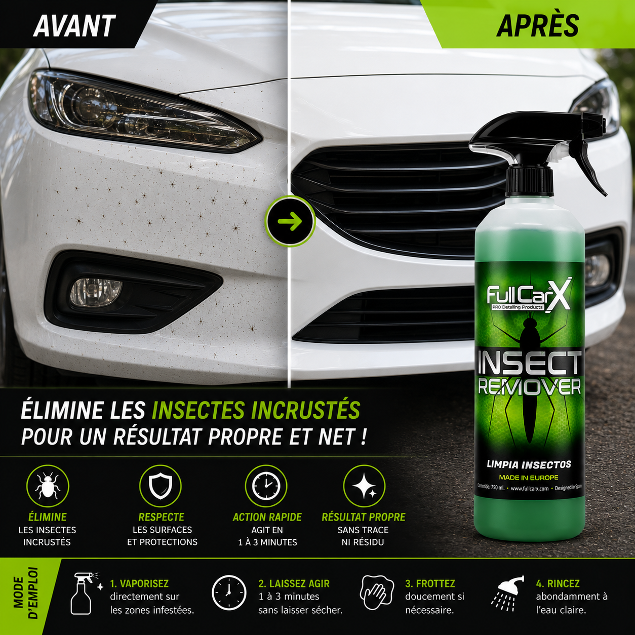 Insect Remover – Nettoyant Insectes Carrosserie | FULL CAR X