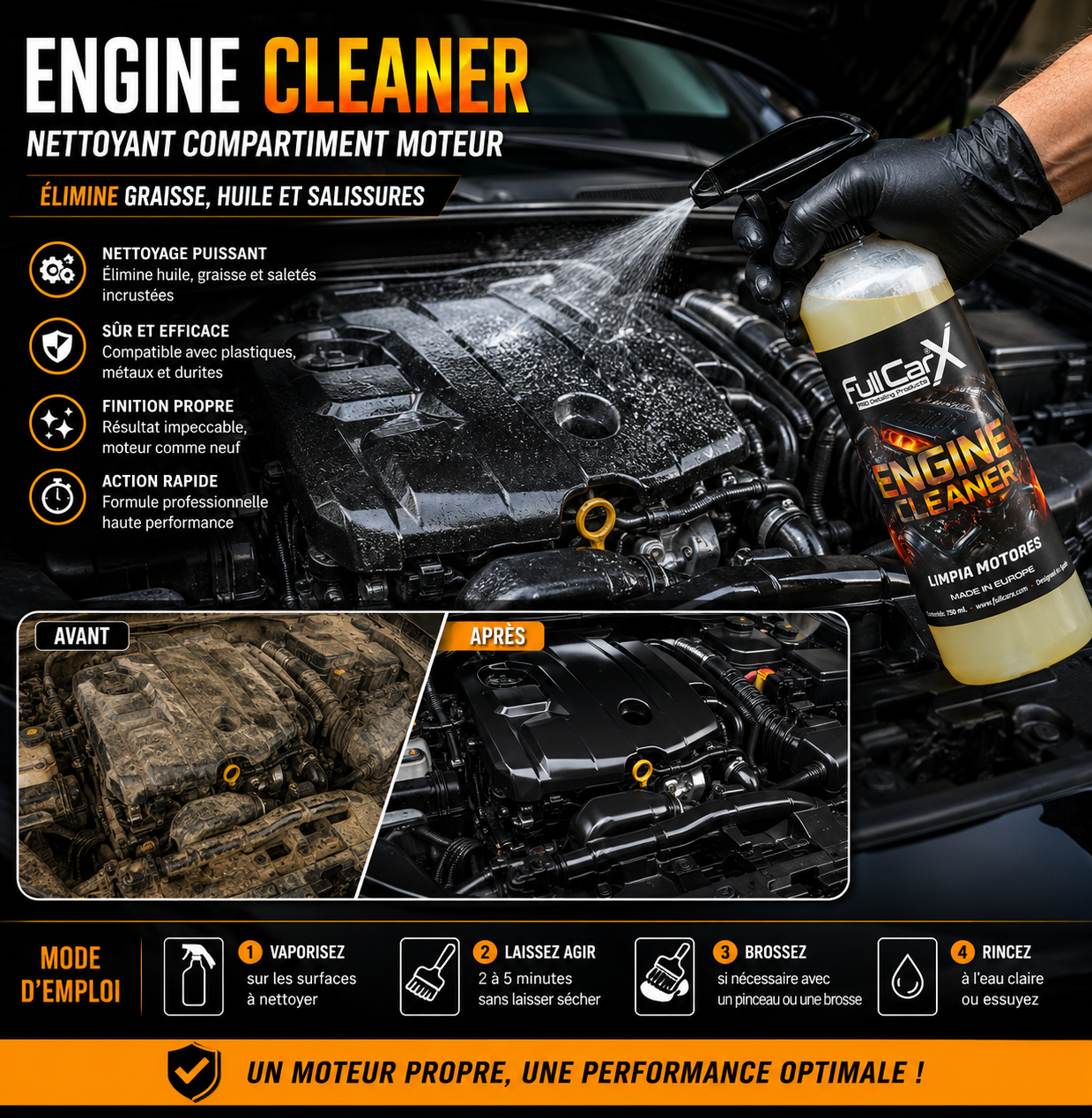 Engine Cleaner – Nettoyant Compartiment Moteur | FULL CAR X