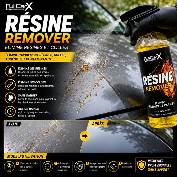 Resin Remover – Éliminateur de Résine & Colle | FULL CAR X